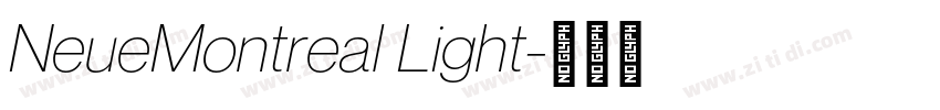 NeueMontreal Light字体转换